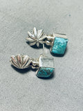 Carlyn Apachito Native American Navajo Red Mountain Turquoise Sterling Silver Earrings-Nativo Arts