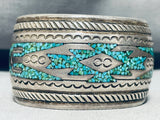 Rare Early Hallmark!! Thomas Singer Vintage Native American Navajo Turquoise Bracelet-Nativo Arts