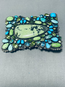 Best Vintage Leo Feeney Turquoise Sterling Silver Buckle-Nativo Arts