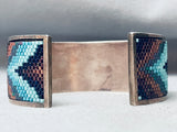 One Of The Most Detailed Ever Vintage Southwest Bead Sterling Silver Bracelet-Nativo Arts