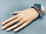 Best Vintage Native American Navajo Andy Marion Turquoise Sterling Silver Bracelet-Nativo Arts