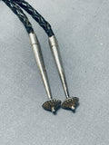 Superb Vintage Native American Navajo Royston Turquoise Sterling Silver Bolo-Nativo Arts