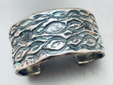 Heavy 86 Grams Vintage Native American Navajo Sterling Silver Bracelet Cuff-Nativo Arts
