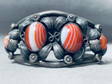 The Best Vintage Native American Navajo Camelion Sterling Silver Leaf Bracelet-Nativo Arts