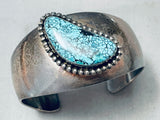 One Of The Best Ever Vintage Native American Navajo Spiderweb Turquoise Sterling Silver Bracelet-Nativo Arts