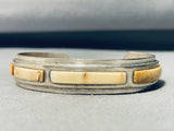 Special White Stone Piano Key Vintage Sterling Silver Bracelet-Nativo Arts