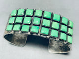 One Of The Best Ever Vintage Native American Navajo Gaspeite Sterling Silver Bracelet-Nativo Arts