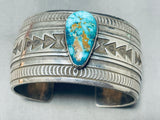 Best Henry Billie Vintage Native American Navajo Turquoise Sterling Silver Bracelet-Nativo Arts