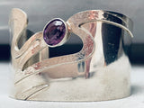 One Of Most Unique Vintage Amethyst Sterling Silver Bracelet-Nativo Arts