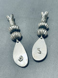 From The Grounds Royston Turquoise Native American Navajo Sterling Silver Earrings-Nativo Arts