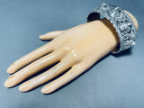 Symbolic Protection!! Bears Vintage Native American Navajo Sterling Silver Bracelet-Nativo Arts