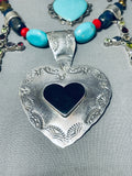 Gasp! One Of The Most Impressive Vintage Turquoise Sterling Silver Necklace-Nativo Arts