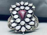 Most Unique Vintage Native American Navajo Pearl Spiny Oyster Sterling Silver Bracelet-Nativo Arts