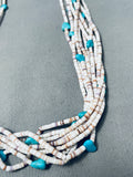 Important Vintage Navajo Heishi Turquoise Necklace, Old-Nativo Arts