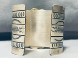 179 Grams Heavy Native American Navajo Turquoise Sterling Silver Bracelet Cuff-Nativo Arts