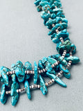One Of The Best Spiderweb Turquoise Nugget Vintage Native American Navajo Heishi Necklace-Nativo Arts