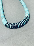Native American Gorgy!! Vintage Santo Domingo Turquoise Sterling Silver Necklace-Nativo Arts