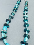 One Of Most Unique Vintage Native American Navajo Segmented Turquoise Sterling Silver Necklace-Nativo Arts