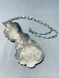 Most Unique Vintage Native American Navajo Turquoise Sterling Silver Necklace-Nativo Arts