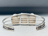 Spotted Pink Stones Vintage Native American Navajo Sterling Silver Bracelet-Nativo Arts