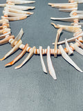 Optimum Vintage Native American Navajo Long Shell Necklace Old-Nativo Arts