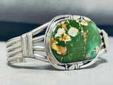 Damale Turquoise!! Very Rare Native American Navajo Sterling Silver Bracelet-Nativo Arts