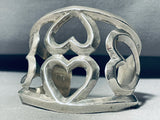 The Most Unique Vintage Native American Navajo Hearts Of Love Sterling Silver Bracelet-Nativo Arts