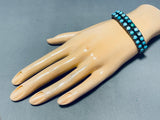 Marvelous Vintage Native American Navajo Turquoise Sterling Silver Bracelet-Nativo Arts