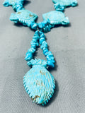 The Single Best Vintage Native American Navajo Toad Turquoise Fetish Necklace