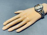 Native American Landoll Benally Royston Turquoise Sterling Silver Bracelet-Nativo Arts