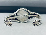 Native American Outstanding Vintage Navajo Gaspeite Sterling Silver Cluster Bracelet-Nativo Arts