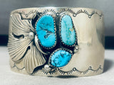 Important Pete Family Vintage Native American Navajo Turquoise Sterling Silver Bracelet-Nativo Arts
