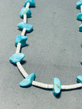 Native American Traditional Vintage Santo Domingo Turquoise Heishi Necklace-Nativo Arts