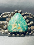 Gasp! Very Old Vintage Native American Navajo Royston Turquoise Sterling Silver Bracelet-Nativo Arts