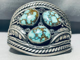 Indian Mountain Turquoise!! Vintage Native American Navajo Sterling Silver Bracelet Cuff-Nativo Arts