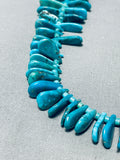 Tears Of Joy!!! Vintage Native American Navajo Turquoise Sterling Silver Necklace-Nativo Arts