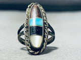 Wonderful Vintage Native American Navajo Turquoise Sterling Silver Ring-Nativo Arts