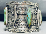 Outstanding Native American Navajo Royston Turquoise Sterling Silver Gecko Bracelet-Nativo Arts