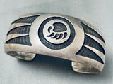 The Best Vintage Native American Hopi Anderson Koinva Sterling Silver Bracelet-Nativo Arts