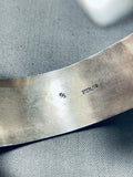Important Artist Vintage Native American Hopi Steve Sockyma Sterling Silver Bracelet-Nativo Arts