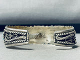 Arny Maloney Vintage Native American Navajo Turquoise Sterling Silver Bracelet-Nativo Arts