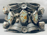 147 Grams Powerful Vintage Native American Navajo Turquoise Sterling Silver Bracelet-Nativo Arts
