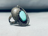 Captivating Vintage Native American Navajo Royston Turquoise Sterling Silver Ring-Nativo Arts