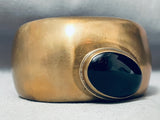 The Best Vintage Orville Tsinnie Brass Jet Stone Bracelet