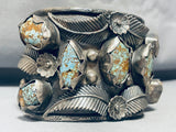 147 Grams Powerful Vintage Native American Navajo Turquoise Sterling Silver Bracelet-Nativo Arts