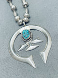 Best Vintage Native American Navajo Spiderweb Turquoise Sterling Silver Necklace-Nativo Arts