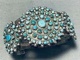 1920's/30's!!! Vintage Native American Navajo Opulent Turquoise Sterling Silver Bracelet-Nativo Arts