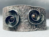 Swirling Mesmerizing Vintage Southwest Sterling Silver Bracelet-Nativo Arts