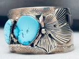 Important Charlie Peshlakai Turquoise Sterling Silver Vintage Bracelet-Nativo Arts