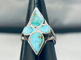 Special Vintage Native American Navajo Royston Turquoise Sterling Silver Ring-Nativo Arts
